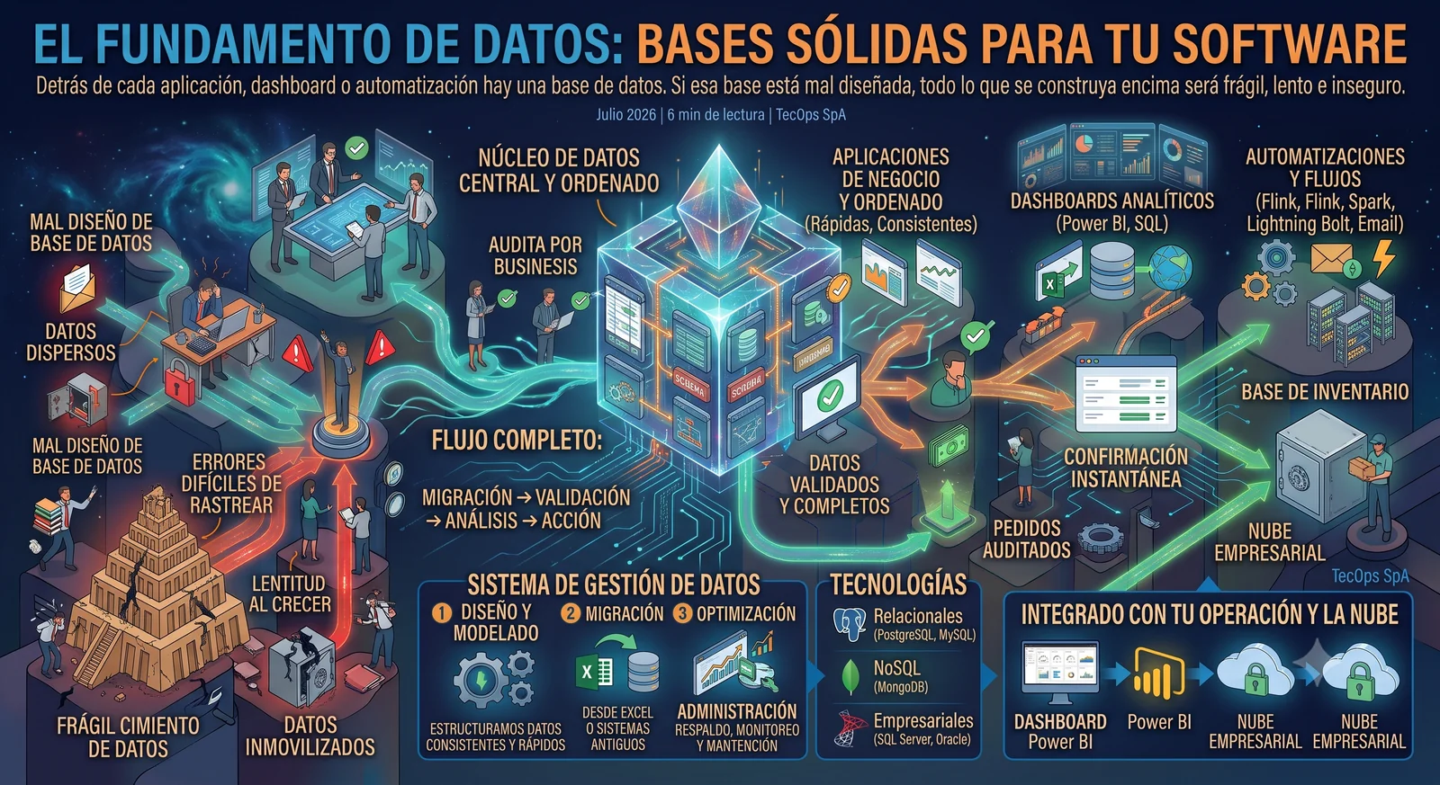 Bases de datos: diseño y administración robusta para tu negocio