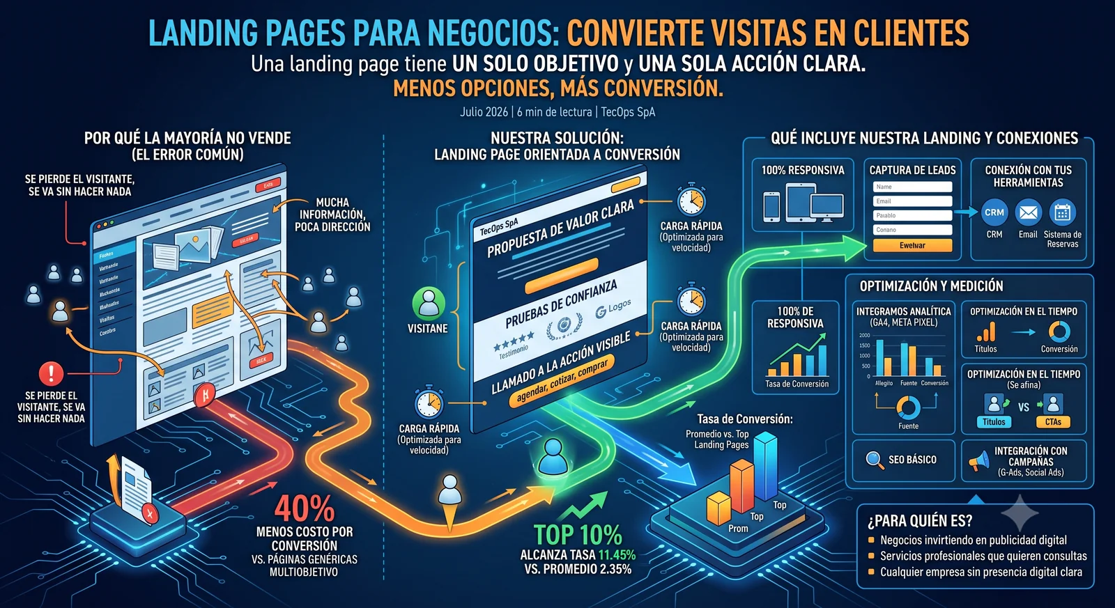 Landing pages para negocios que convierten visitas en clientes