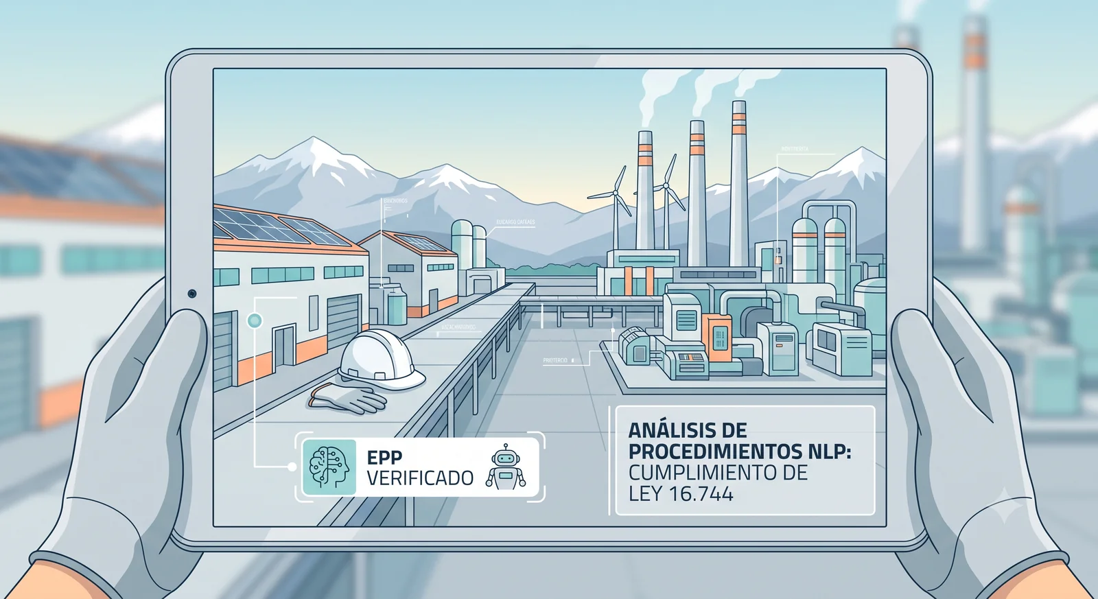 Seguridad operativa industrial con IA: verificación de EPP y análisis NLP de procedimientos
