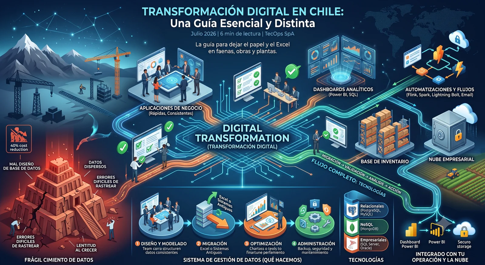 Transformación digital en la industria chilena: del papel y el Excel a lo digital